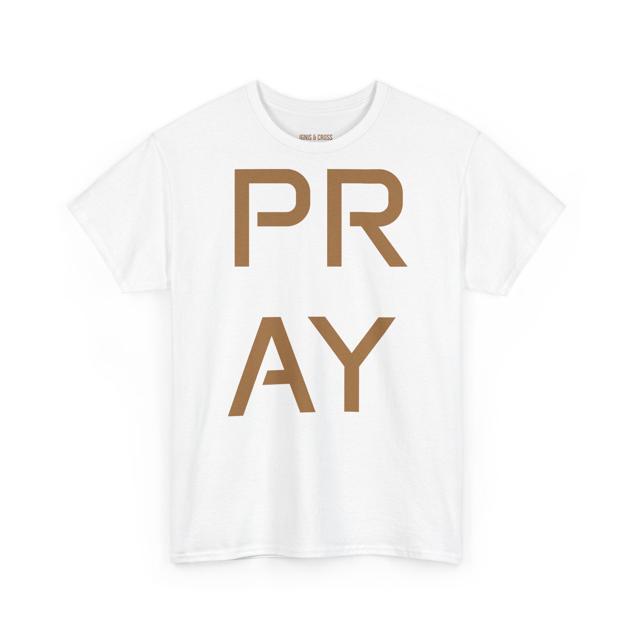 PRAY Minimalist Christian T‑Shirt — Modern Faith Tee