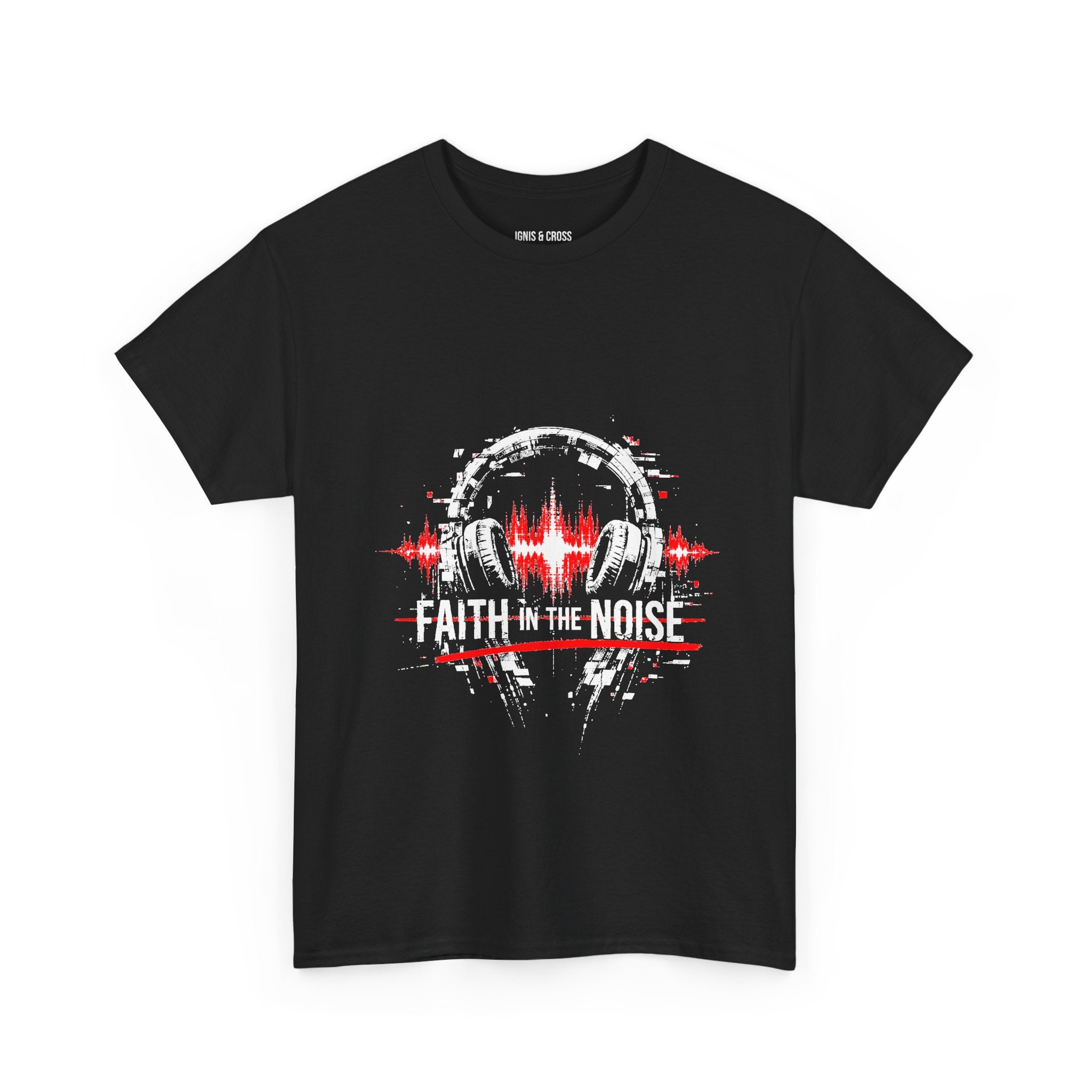 Faith in The Noise T-Shirt — Headphones Soundwave Graphic Tee