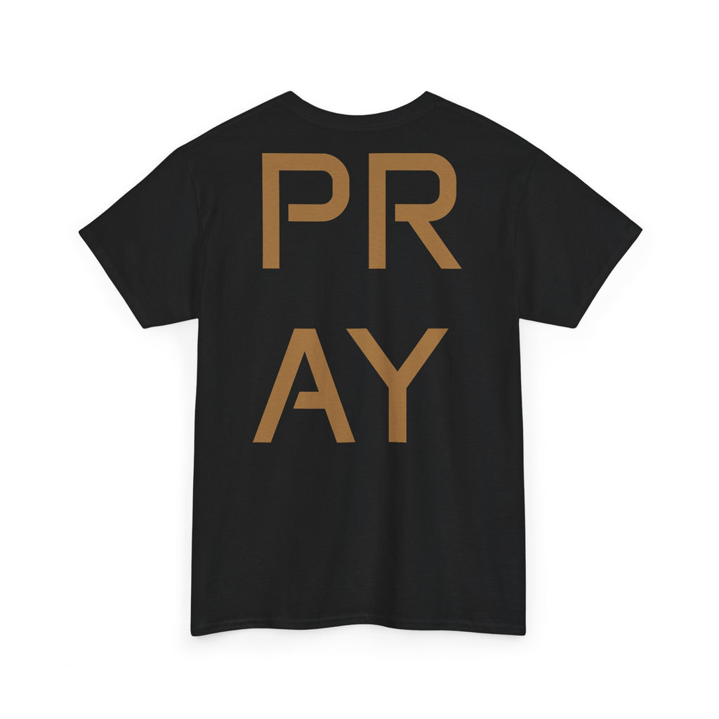 Faith Graphic Tee — "IGNIS & CROSS: Refined by Fire" with PRAY Back