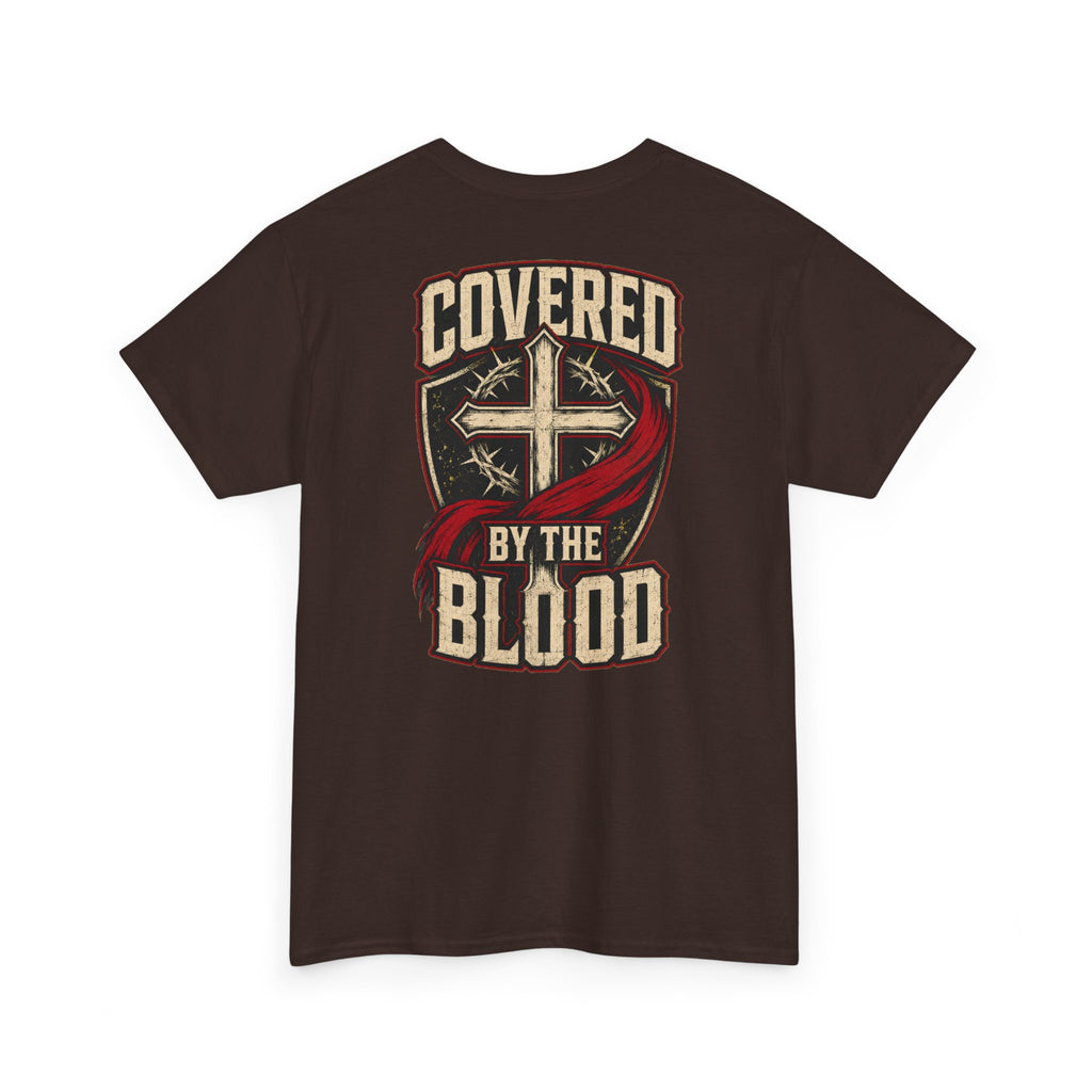 Covered by the Blood T-Shirt — Christian Faith Cross Graphic Tee
