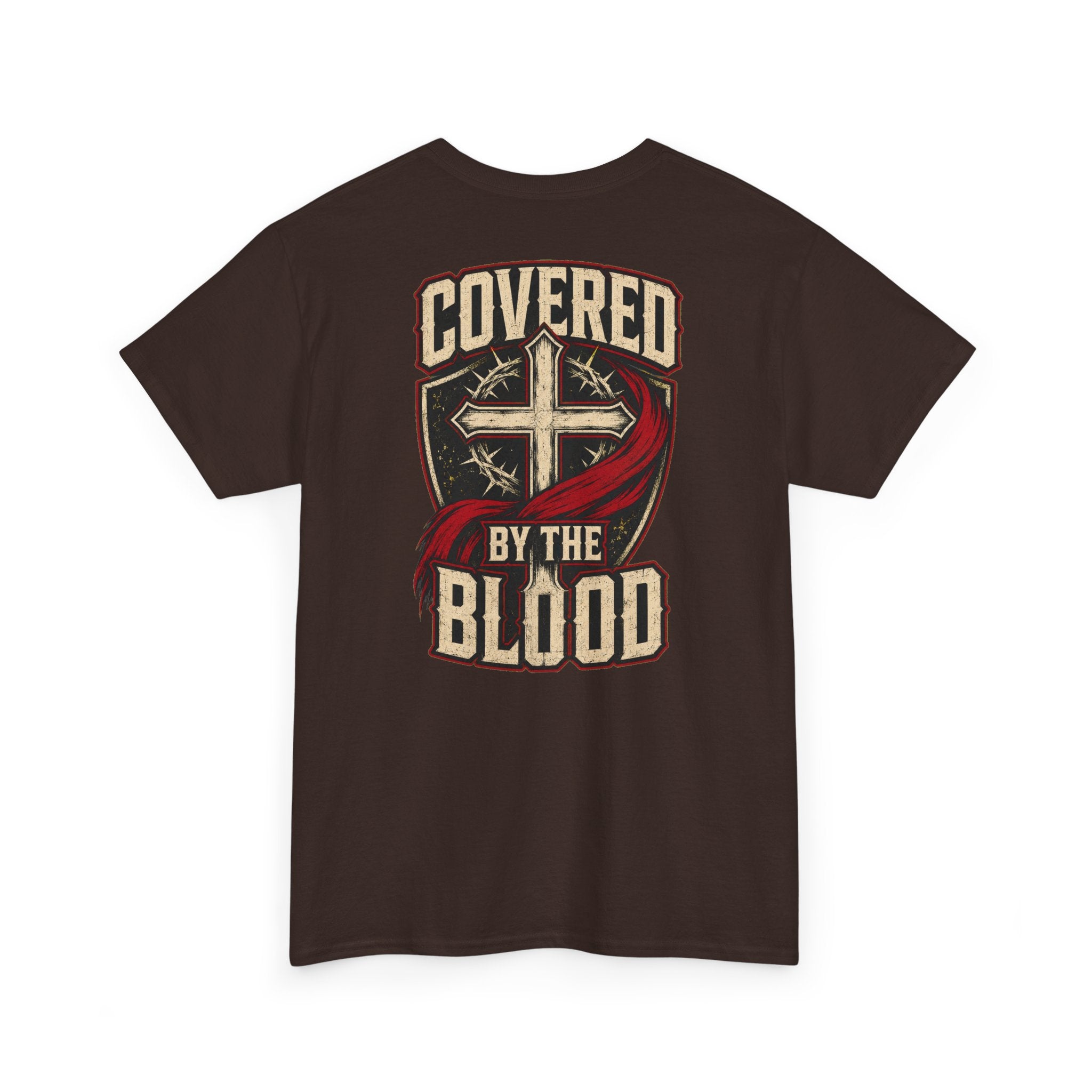 Covered by the Blood T-Shirt — Christian Faith Cross Graphic Tee