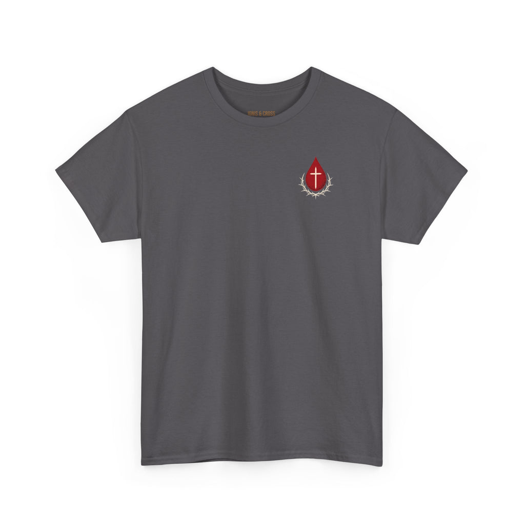 Covered by the Blood T-Shirt — Christian Faith Cross Graphic Tee