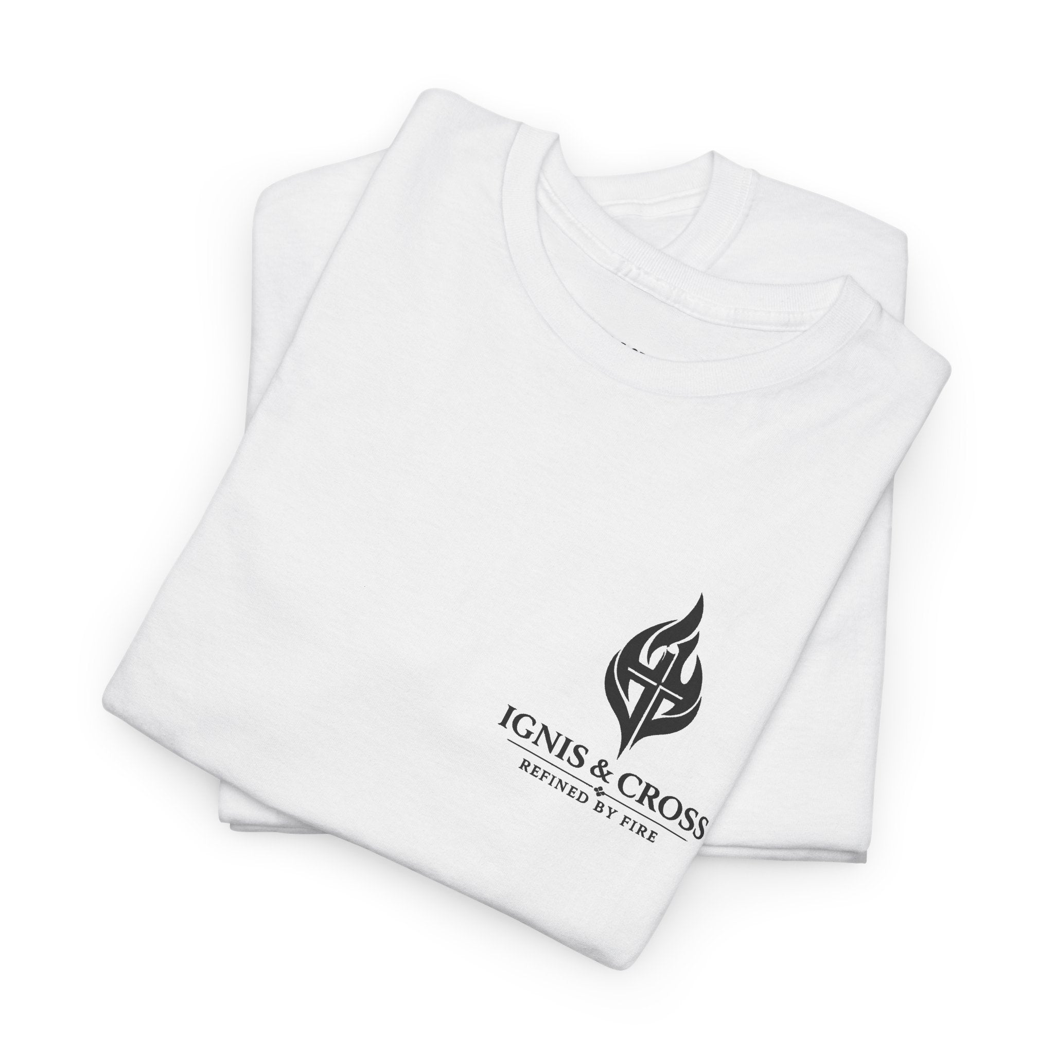 PRAY Graphic Tee — Minimal Christian Prayer T-Shirt with Small Chest Emblem
