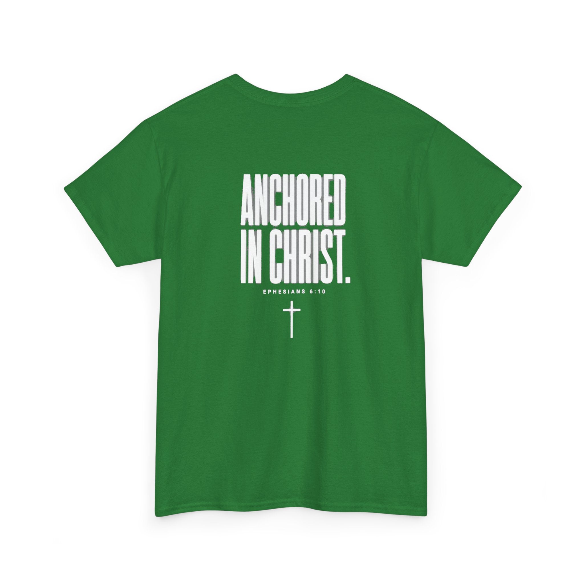 Anchored in Christ Tee — "Strength That Shakes the Darkness" Christian Graphic T-Shirt
