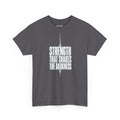 Anchored in Christ Tee — "Strength That Shakes the Darkness" Christian Graphic T-Shirt