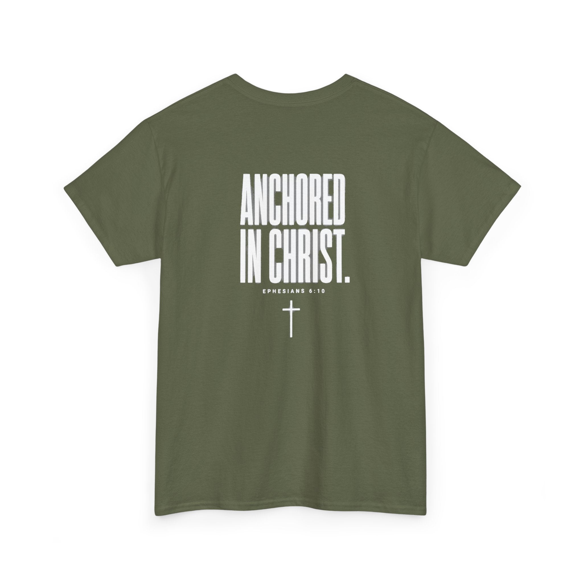 Anchored in Christ Tee — "Strength That Shakes the Darkness" Christian Graphic T-Shirt