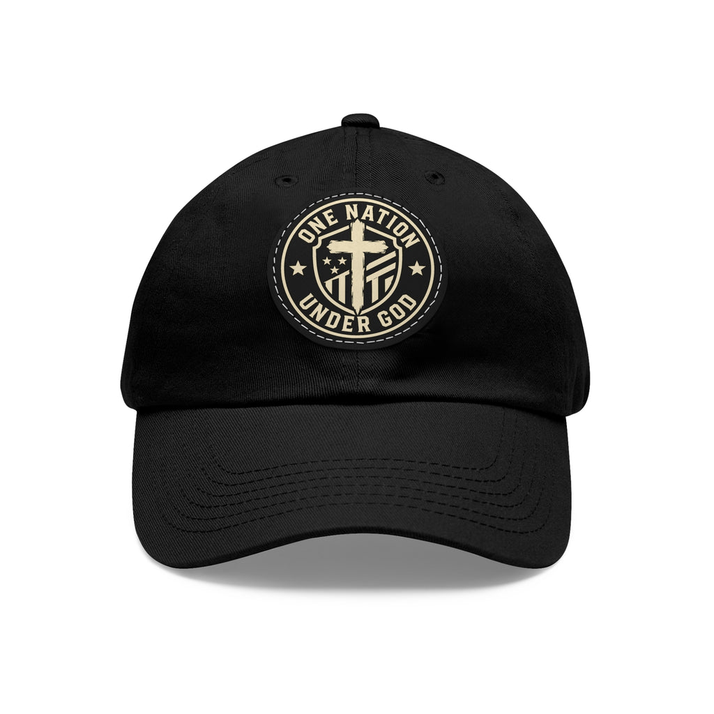 "One Nation Under God" Leather Patch Hat