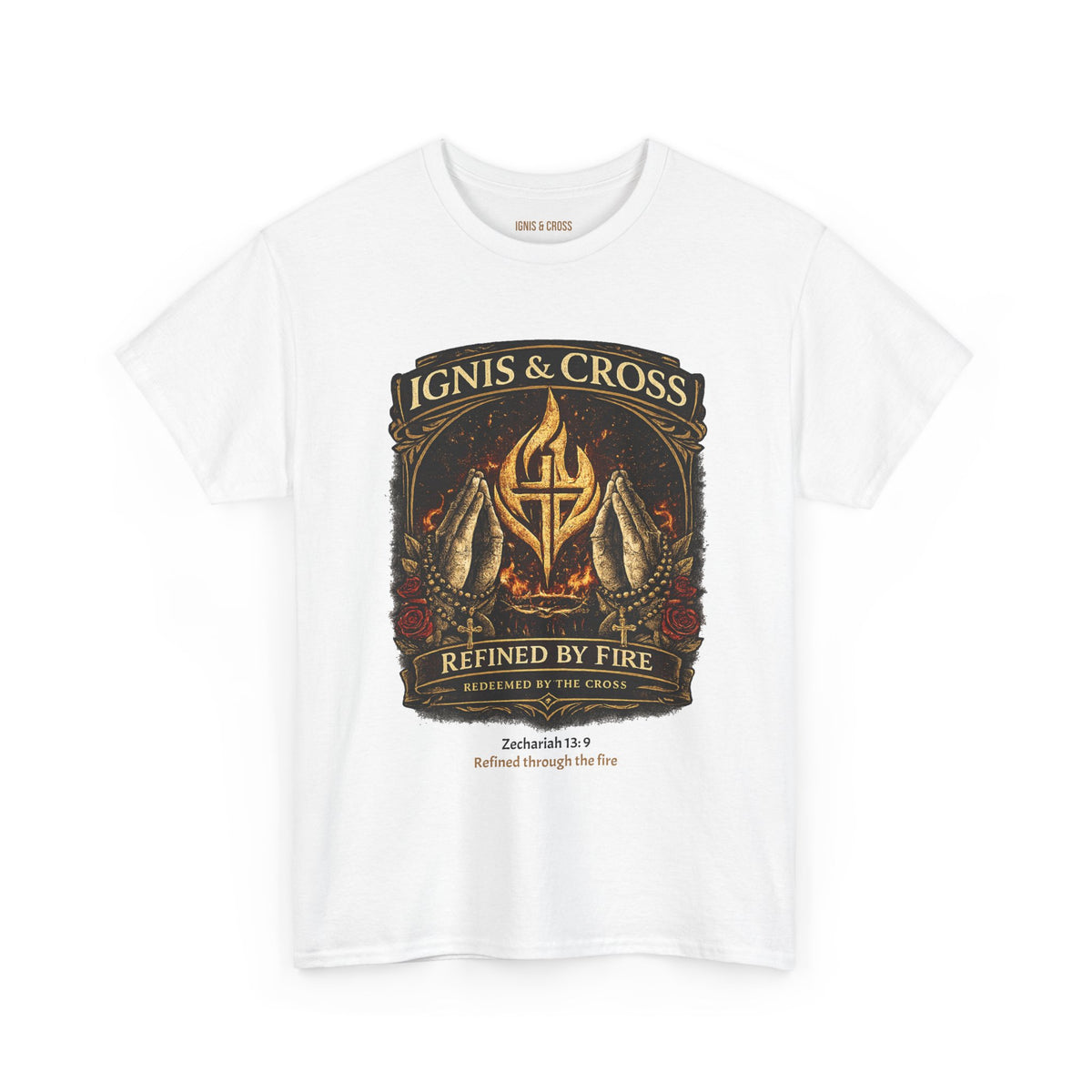 IGNIS & CROSS 'Refined by Fire' Graphic Tee