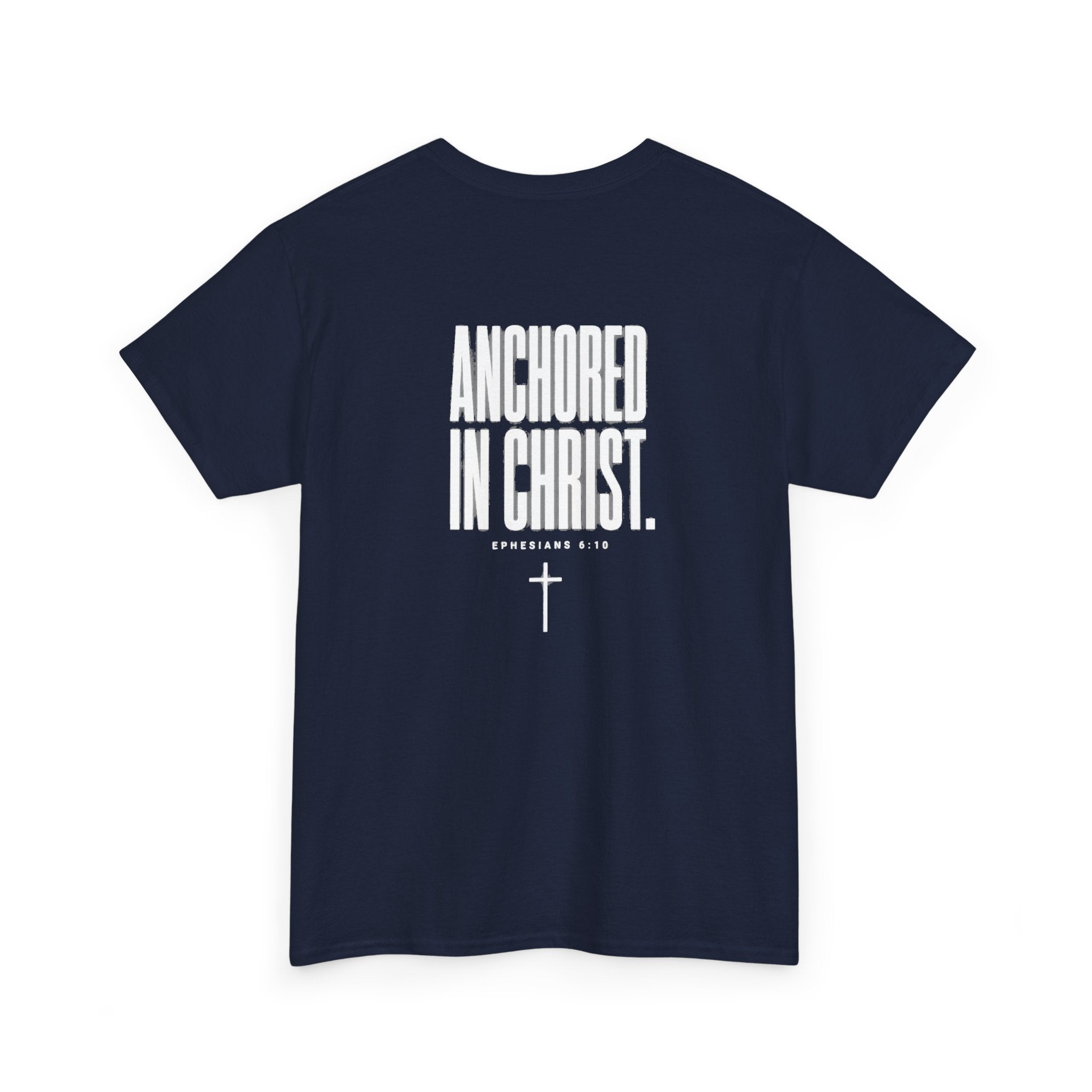 Anchored in Christ Tee — "Strength That Shakes the Darkness" Christian Graphic T-Shirt