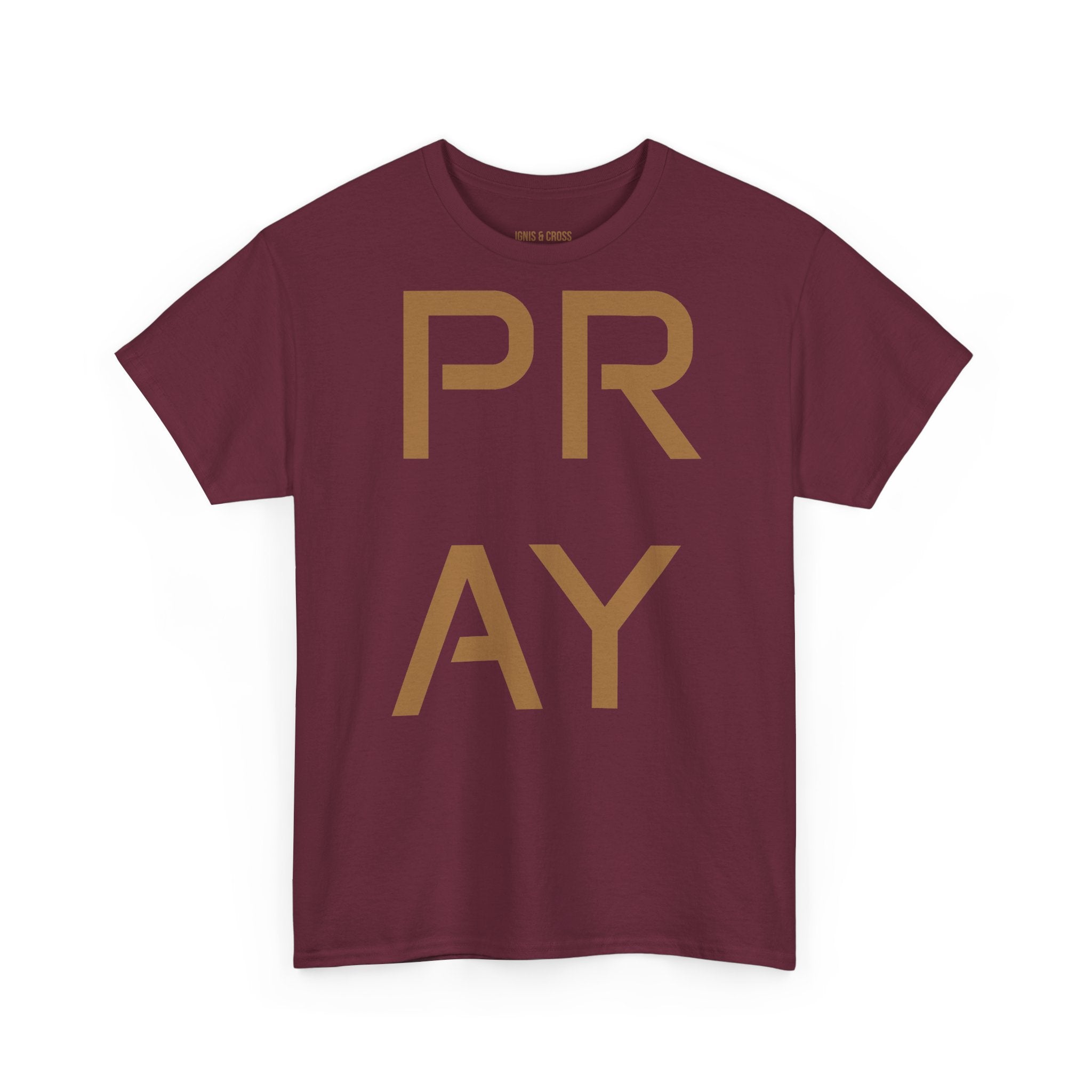 PRAY Minimalist Christian T‑Shirt — Modern Faith Tee