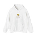 Hoodie — Golden Flame Crest Logo "Ignis Aeterna" Minimalist Hoodie