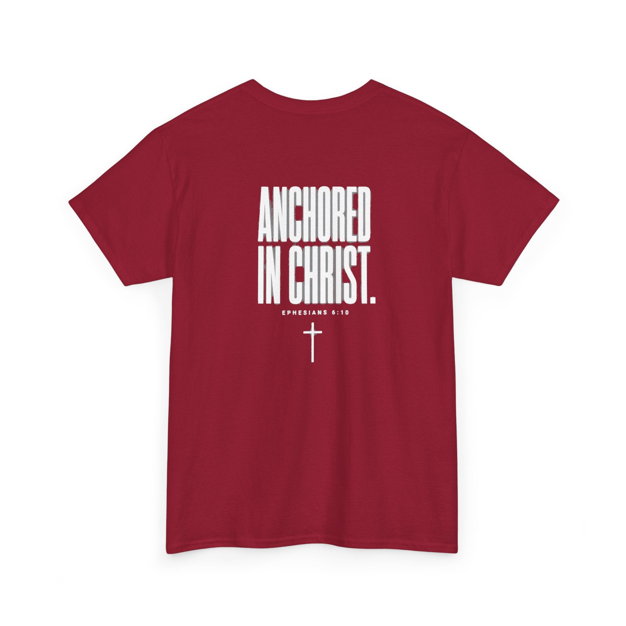 Anchored in Christ Tee — "Strength That Shakes the Darkness" Christian Graphic T-Shirt