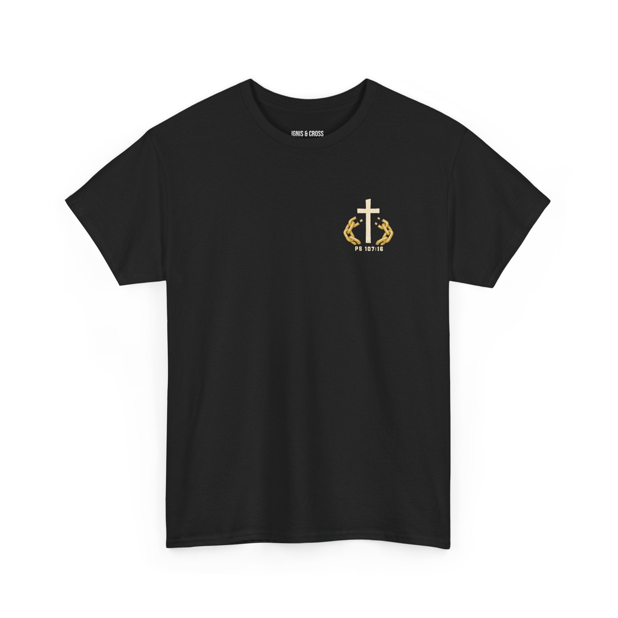 "He Breaks the Gates of Brass" Vintage Scripture T‑Shirt