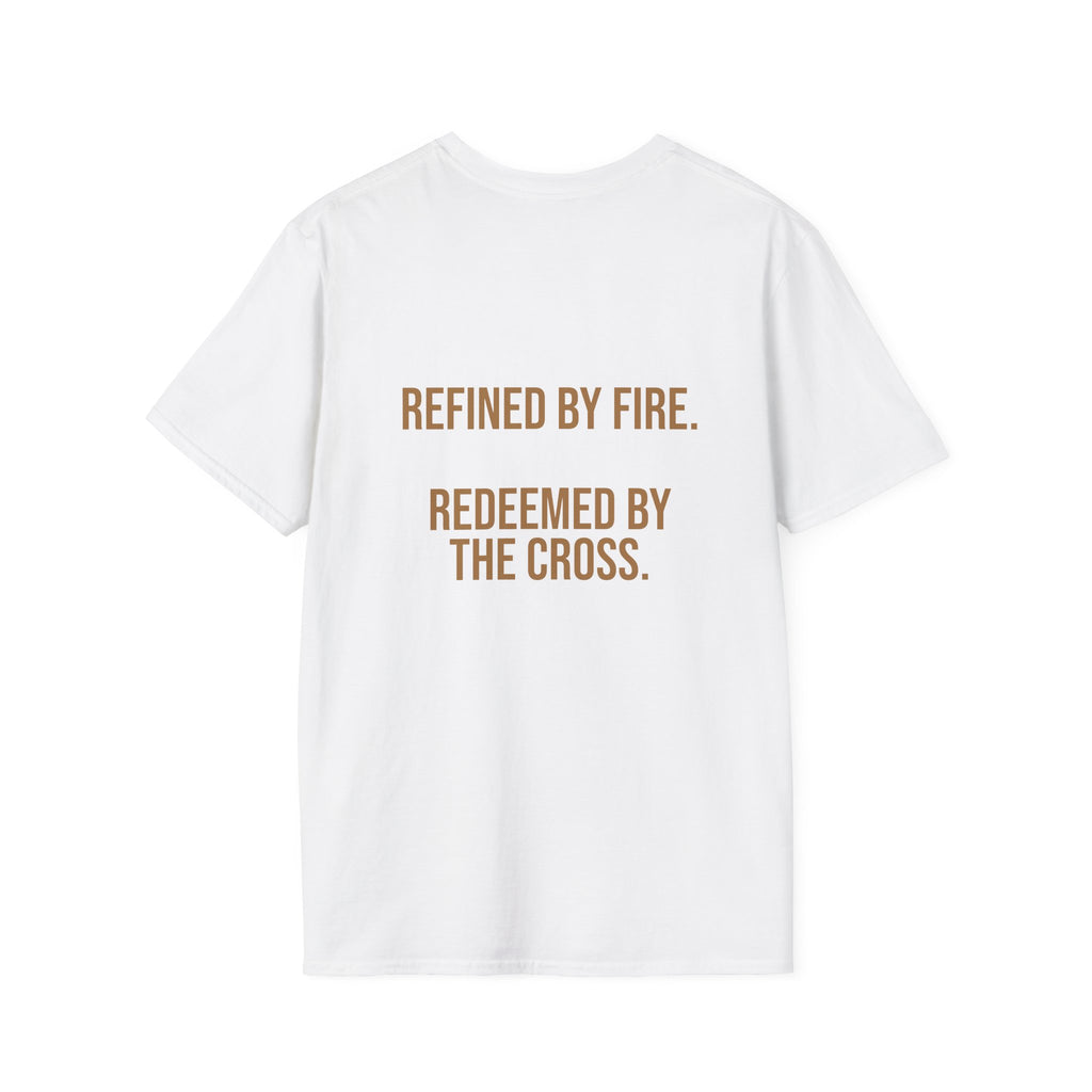 Flame Cross T-Shirt — Fiery Christian Faith Tee