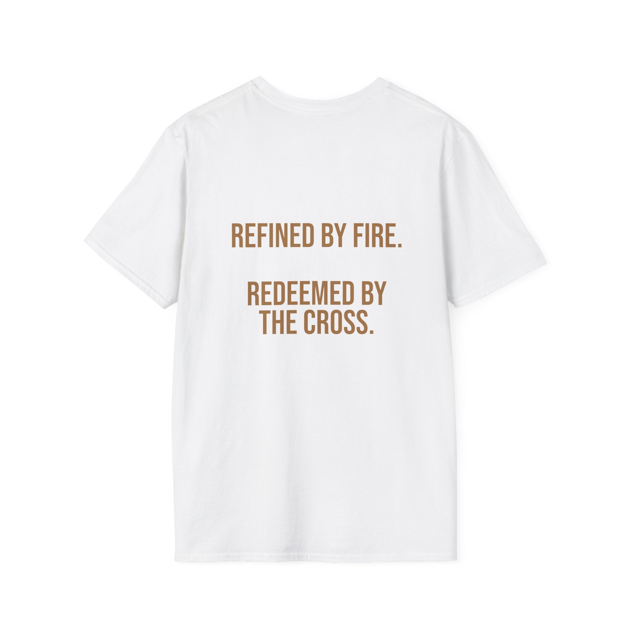 Flame Cross T-Shirt — Fiery Christian Faith Tee