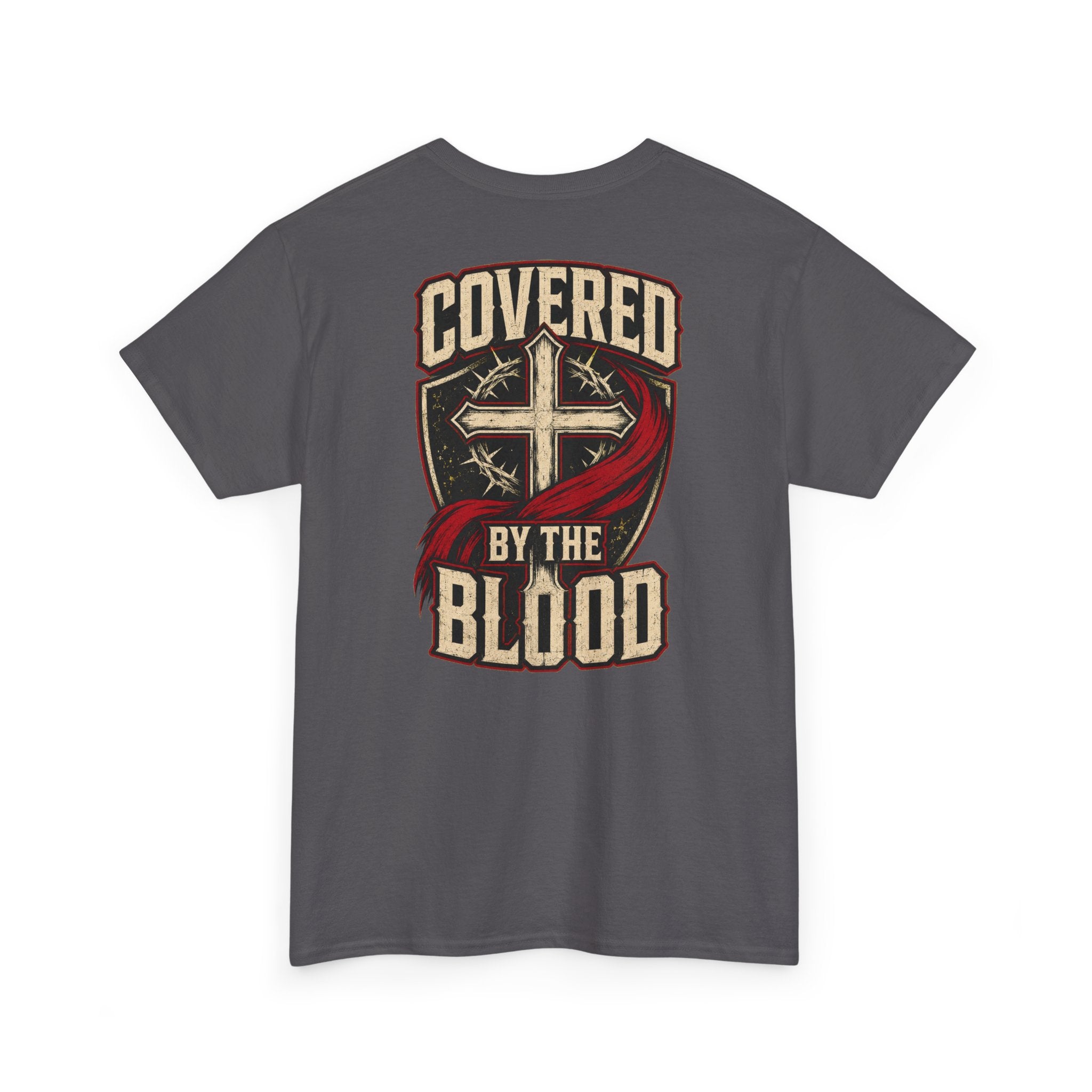 Covered by the Blood T-Shirt — Christian Faith Cross Graphic Tee