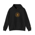 Ember Sigil Hoodie — Golden Mystic Emblem Pullover -  Sleeve Crown "His Kingdom"