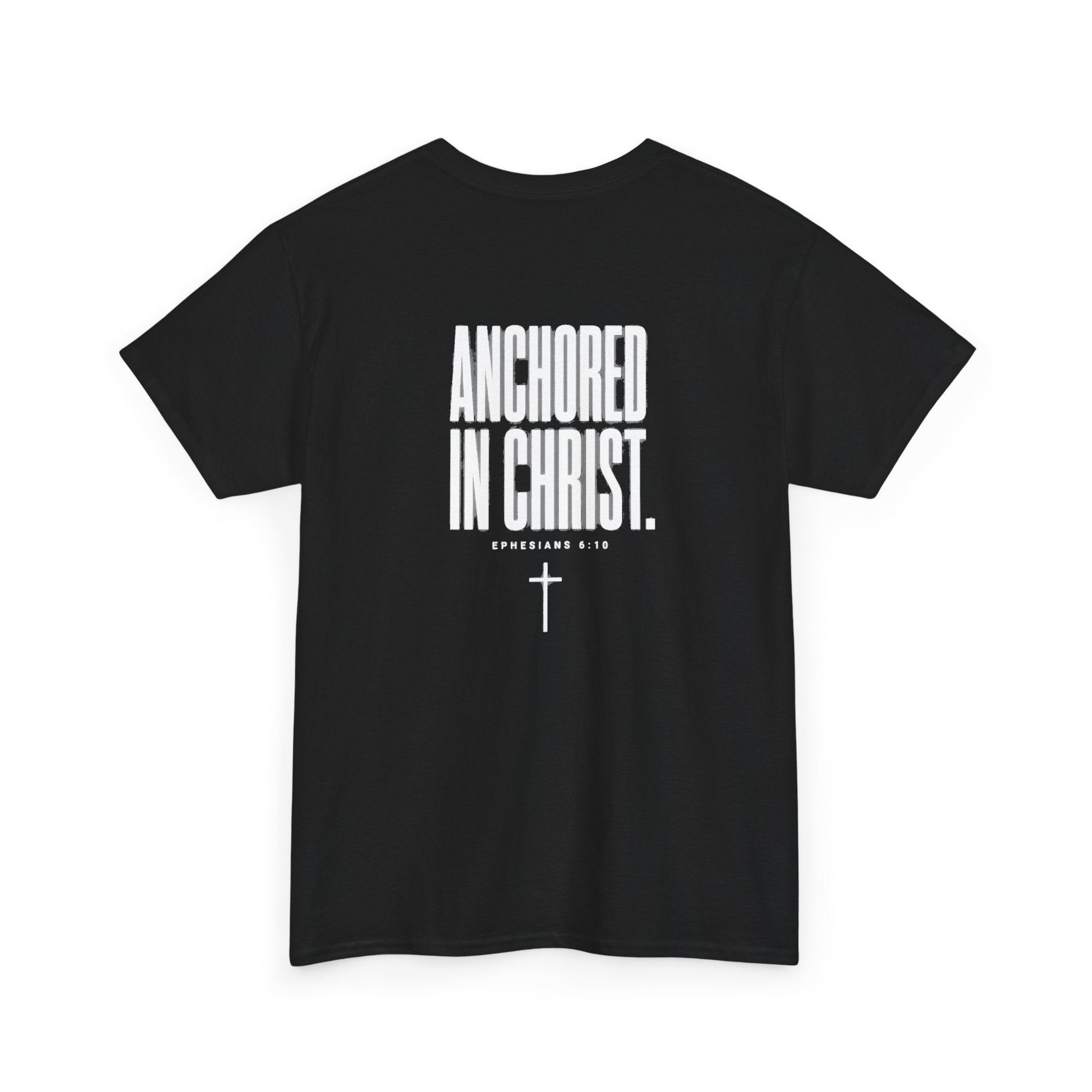 Anchored in Christ Tee — "Strength That Shakes the Darkness" Christian Graphic T-Shirt