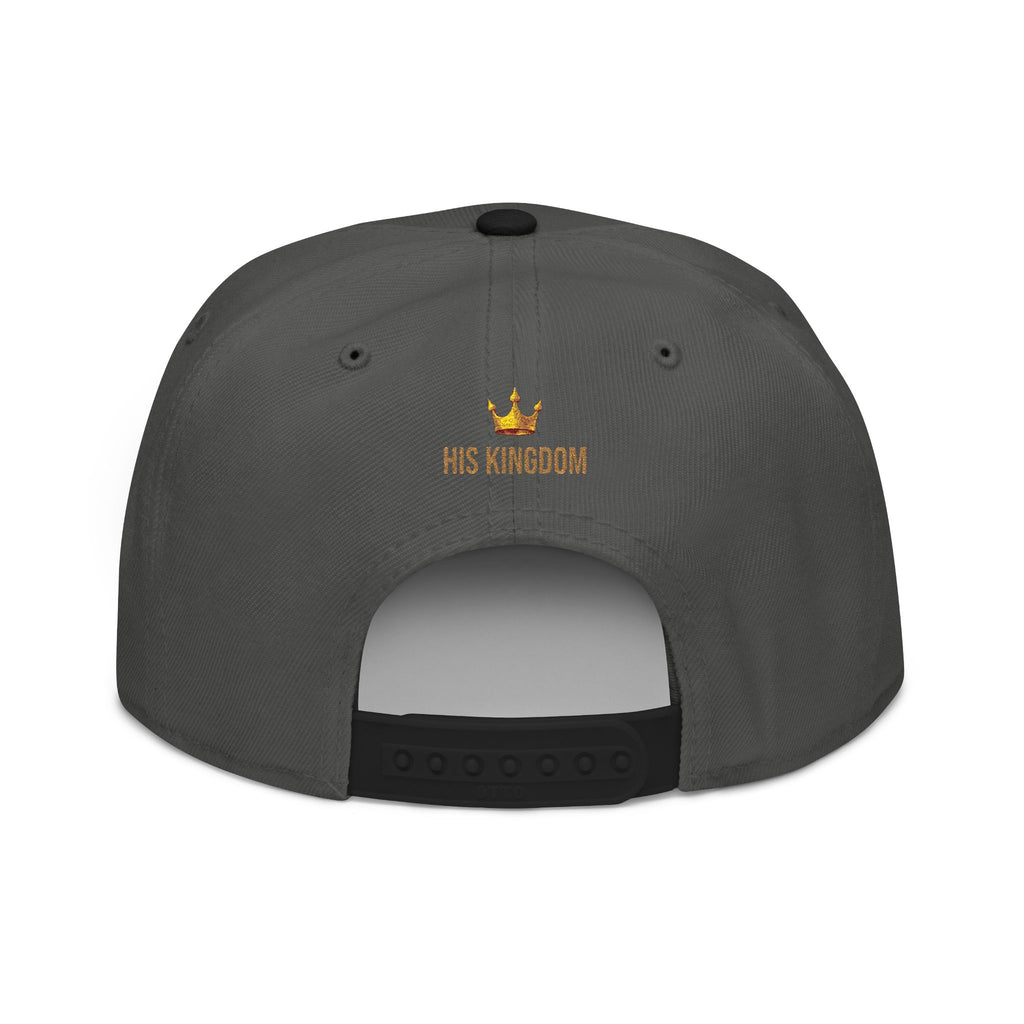 Embroidered Flame Logo Snapback Hat — Streetwear Trucker Cap