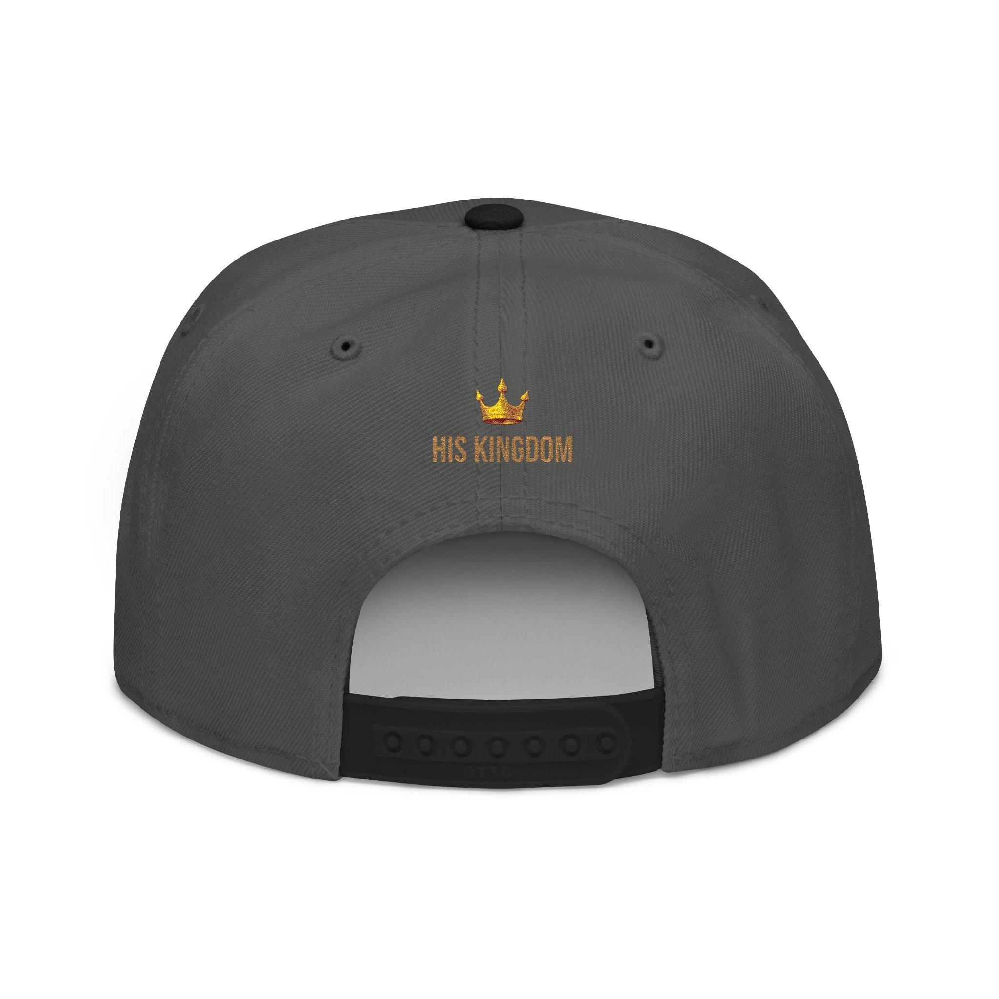 Embroidered Flame Logo Snapback Hat — Streetwear Trucker Cap