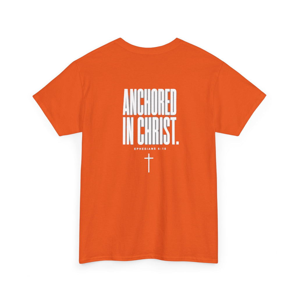 Anchored in Christ Tee — "Strength That Shakes the Darkness" Christian Graphic T-Shirt